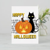 Happy Halloween invitations Folie Uitnodiging (Staand Voorkant)
