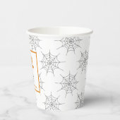Happy Halloween is geen truc die alleen spincobweb Papieren Bekers (Links)