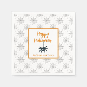 Happy Halloween is geen truc die alleen spincobweb Servet