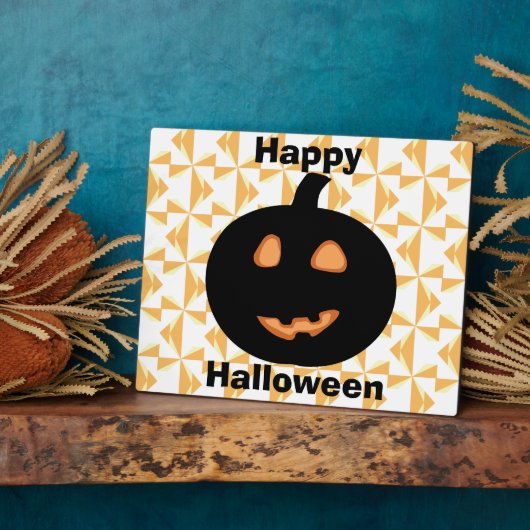 Happy Halloween Jack O Lanern Fotoplaat (Zijkant)