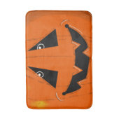 Happy Halloween Jack O Lantaarn Illustratieve Kuns Badmat (Voorkant Verticaal)