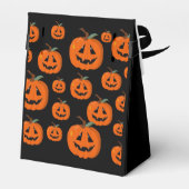 Happy Halloween Jack O Lantaarn Illustratieve Kuns Bedankdoosjes (Achterkant)