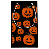 Happy Halloween Jack O Lantaarn Illustratieve Kuns Klein Cadeauzakje (Achterkant)
