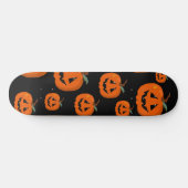Happy Halloween Jack O Lantaarn Illustratieve Kuns Persoonlijk Skateboard (Horizontaal)