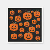 Happy Halloween Jack O Lantaarn Illustratieve Kuns Servet (Voorkant)