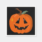 Happy Halloween Jack O Lantaarn Illustratieve Kuns Servet (Voorkant)