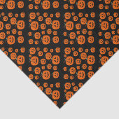 Happy Halloween Jack O Lantaarn Illustratieve Kuns Tissuepapier (Detail)