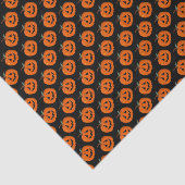 Happy Halloween Jack O Lantaarn Illustratieve Kuns Tissuepapier (Detail)