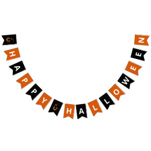 Happy Halloween Jack O lantaarn zwart SINAASAPPE Vlaggetjes
