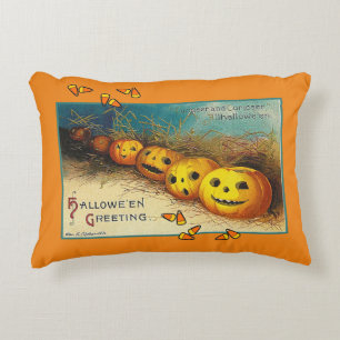 Happy Halloween  Jack o' Lantern Accent Pi Kussen
