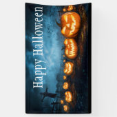 Happy Halloween Jack-O-Lantern-banner Spandoek (Verticaal)