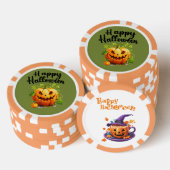 Happy Halloween Jack-O-Lantern Brew Cup Poker Chips (Opstapeling)