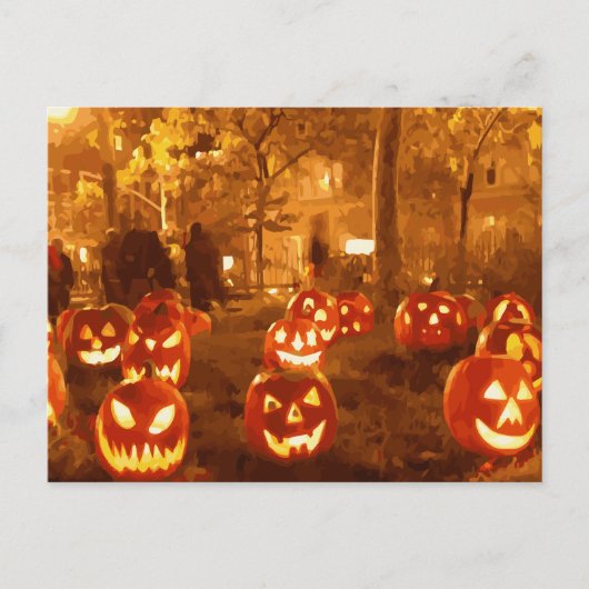 Happy Halloween Jack O Lantern Briefkaart (Voorkant)
