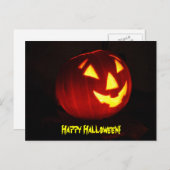 Happy Halloween Jack o' Lantern Briefkaart (Voorkant / Achterkant)
