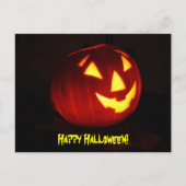 Happy Halloween Jack o' Lantern Briefkaart (Voorkant)