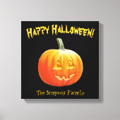 Happy Halloween Jack o Lantern Canvas (Voorkant)