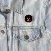 Happy Halloween Jack O’ Lantern Face Fun Halloween Ronde Button 3,2 Cm (In situ)