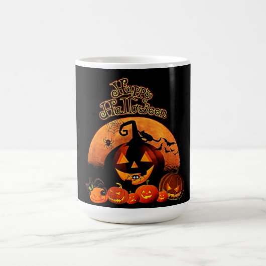 Happy Halloween Jack-o-lantern Koffiemok (Center)