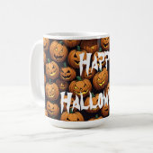 Happy Halloween Jack-o-Lantern Koffiemok (Voorkant links)