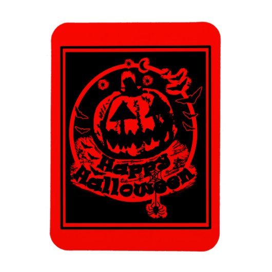 Happy Halloween Jack O Lantern Magneet (Verticaal)
