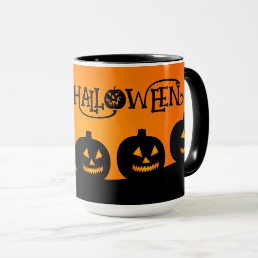 Happy Halloween Jack-O-Lantern Mok (Voorkant rechts)