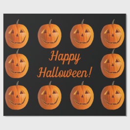 Happy Halloween Jack-O-Lantern-pakpapier Cadeaupapier