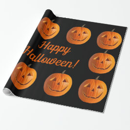 Happy Halloween Jack-O-Lantern-pakpapier Cadeaupapier