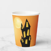 Happy Halloween Jack O' Lantern Papieren Bekers (Achterkant)