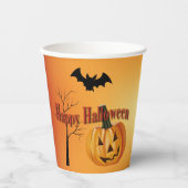 Happy Halloween Jack O' Lantern Papieren Bekers (Voorkant)