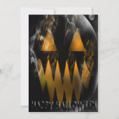 Happy Halloween Jack O Lantern Party Invitation Kaart (Voorkant)