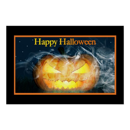 Happy Halloween Jack-o-lantern Perfect Poster (Voorkant)