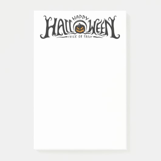 Happy Halloween Jack-O-Lantern Post-it Notes (Voorkant)