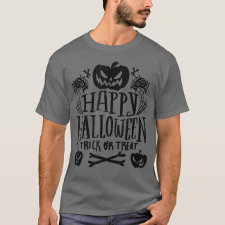 Happy Halloween Jack o Lantern Pumpkin Trick of Tr T-shirt