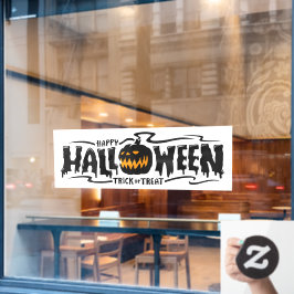 Happy Halloween Jack-O-Lantern Raamsticker