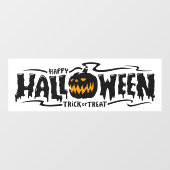 Happy Halloween Jack-O-Lantern Raamsticker (Vel)