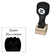 Happy Halloween Jack-o’-lantern Rubber Stamp Rubberstempel (Gestempeld)