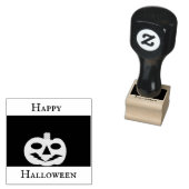 Happy Halloween Jack-o’-lantern Rubber Stamp Rubberstempel (Gestempeld)