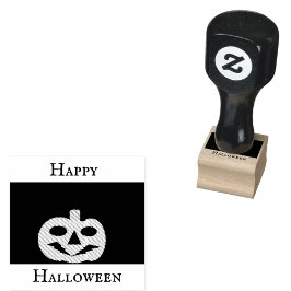 Happy Halloween Jack-o’-lantern Rubber Stamp Rubberstempel