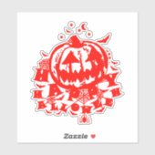 Happy Halloween Jack O Lantern Sticker (Vel)