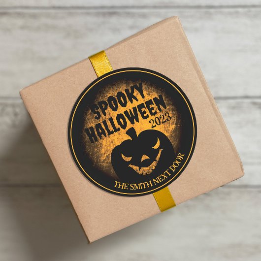 Happy Halloween Jack-O-Lantern Stickers