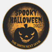 Happy Halloween Jack-O-Lantern Stickers (Voorkant)