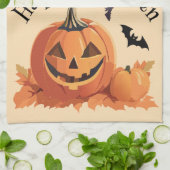 Happy Halloween Jack o Lantern Theedoek (Gevouwen)
