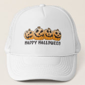 Happy Halloween Jack-O-Lantern Trucker Pet (Voorkant)
