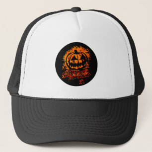 Happy Halloween Jack O Lantern Trucker Pet