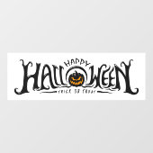 Happy Halloween Jack-O-Lantern Window Cling Raamsticker (Vel)