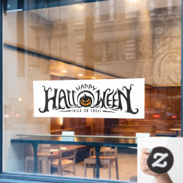 Happy Halloween Jack-O-Lantern Window Cling Raamsticker