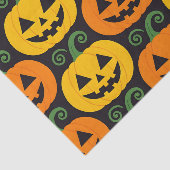 Happy Halloween Jack-O'-Lanterns & wervelende wijn Tissuepapier (Detail)