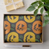 Happy Halloween Jack-O'-Lanterns & wervelende wijn Tissuepapier (Geschenk)