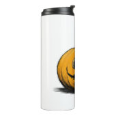 Happy Halloween Jack O'Lantern Adult Natural Thermosbeker (Gedraaid links)