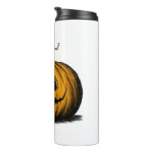 Happy Halloween Jack O'Lantern Adult Natural Thermosbeker (Geroteerd rechts)